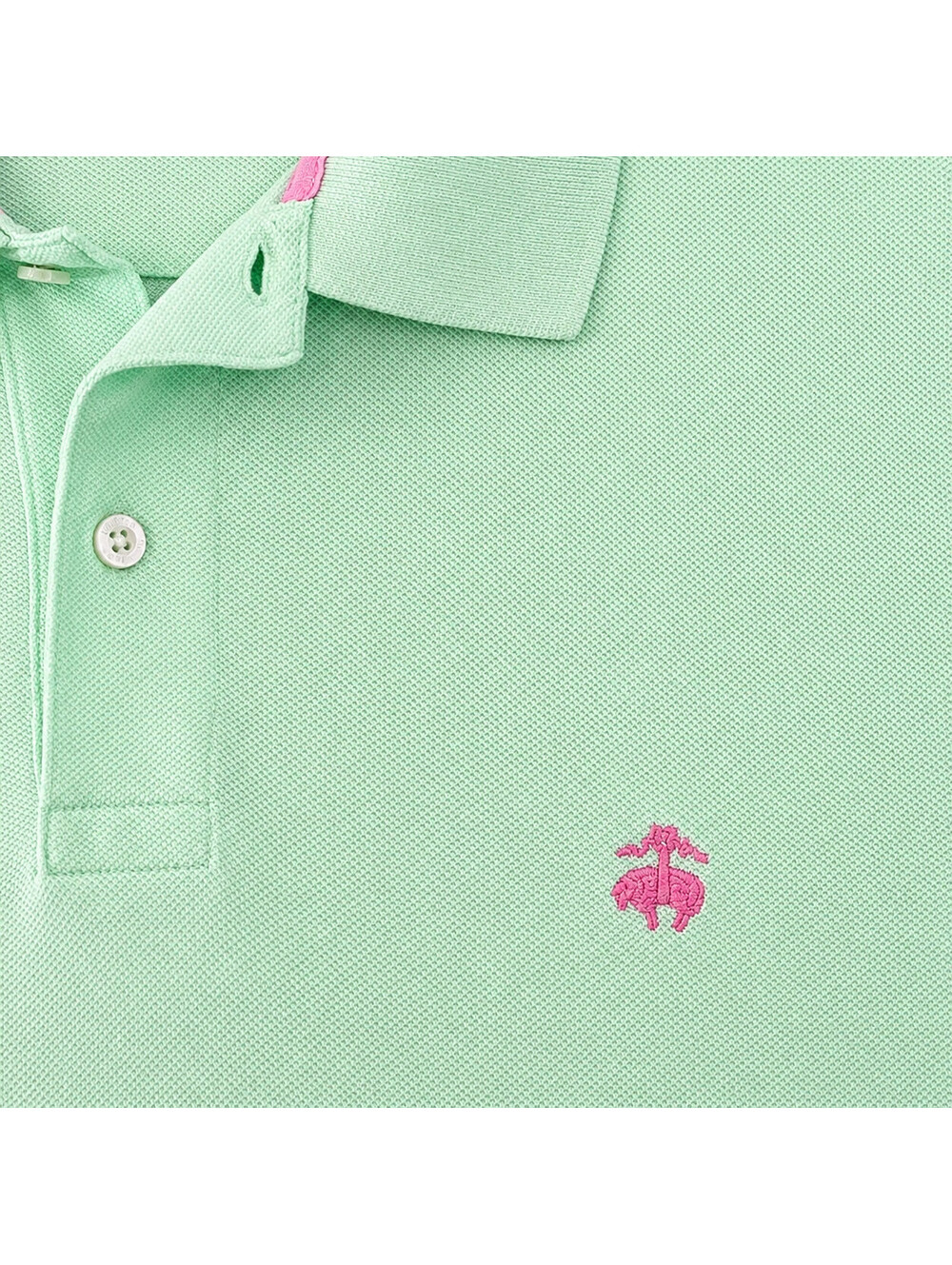 Brooks Brothers SS Polo Shirt Mens XL Mint Green Golf Preppy - Picture 4 of 8